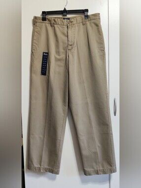 Bass Men’s Khaki Straight-Leg Chinos